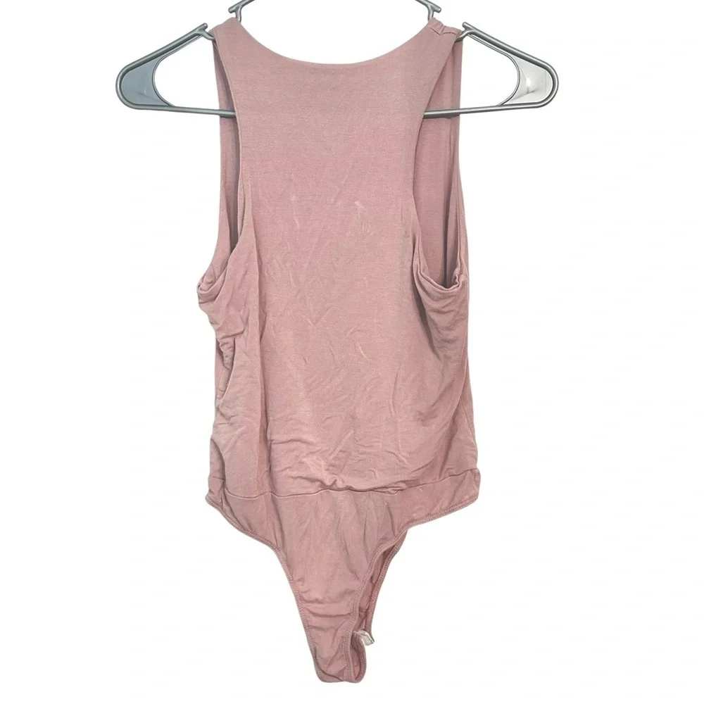 21 Saints Light Pink Sleeveless High Neck Tank Top Bodysuit M - Picture 5 of 5